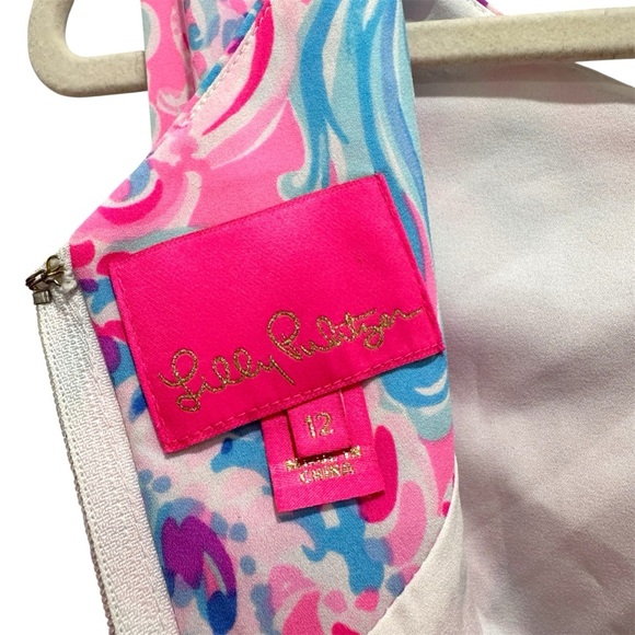 Lilly Pulitzer Joselyn Faux Wrap Dress Prosecco Pink Don’t Be Jelly Resort Sz 12 - Picture 5 of 15